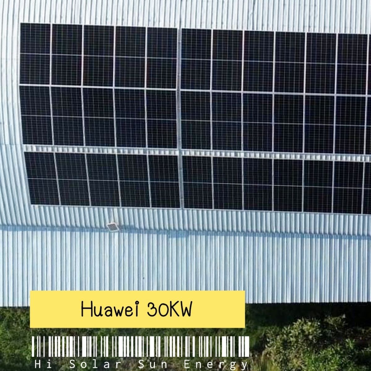 ติดตั้งโซลาร์เซลล์ โรงงานอุตสาหกรรม On-Grid Huawei 30kW